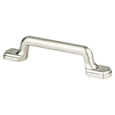 Berenson Traditional Advantage Two Rounded End Pull - 3 in (76.2mm) - Brushed Nickel