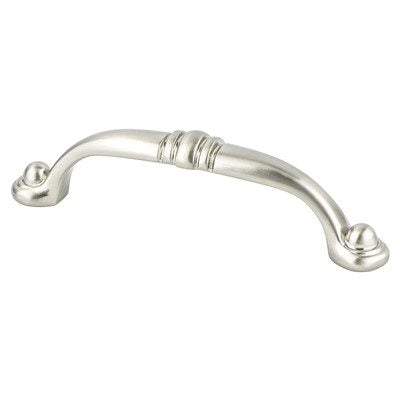 Berenson Traditional Advantage Three Antique Pull - 96mm (3-25/32 in) - Brushed Nickel