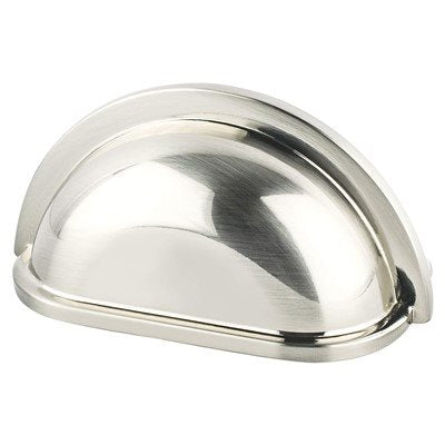 Berenson Traditional Advantage Three Cup Pull - 3 in (76.2mm) - Brushed Nickel