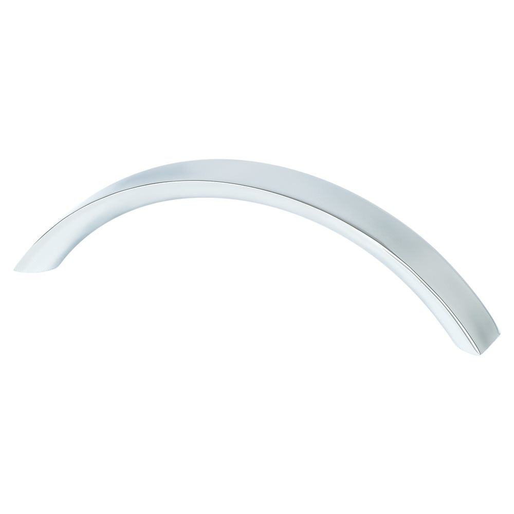 Berenson Contemporary Advantage Four Flat Arch Pull - 96mm (3-25/32 in) - Polished Chrome