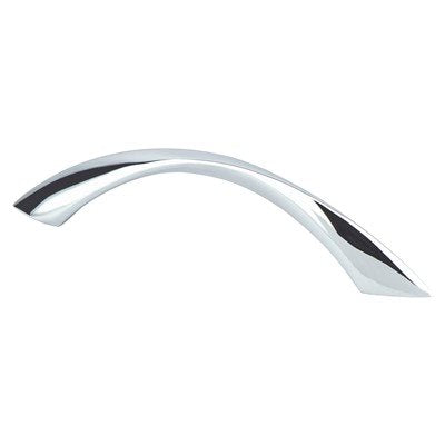 Berenson Contemporary Advantage Five Twisted Arch Pull - 96mm (3-25/32 in) - Polished Chrome