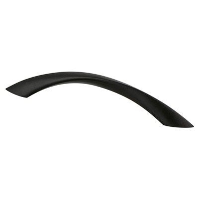 Berenson Contemporary Advantage Five Twisted Arch Pull - 128mm (5-1/16 in) - Matte Black