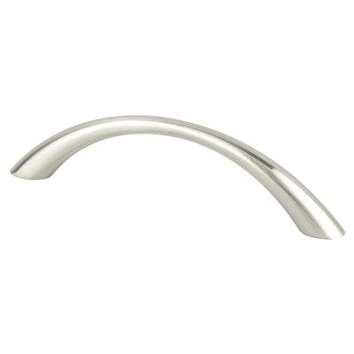 Berenson Contemporary Advantage Four Tapered Arch Pull - 96mm (3-25/32 in) - Brushed Nickel