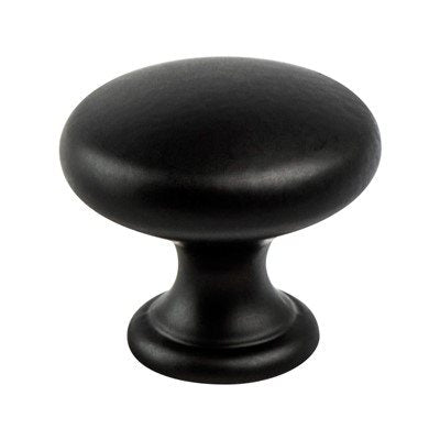 Berenson Contemporary Advantage Four Wide Round Knob - Matte Black