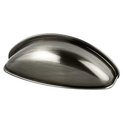 Berenson Euro Moderno Cup Pull - 64mm (2-1/2 in) - Brushed Black Nickel