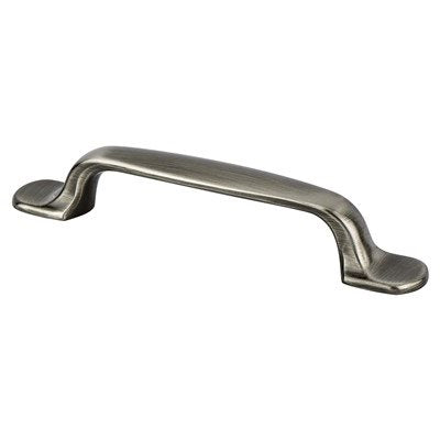 Berenson Euro Moderno Pull - 96mm (3-25/32 in) - Brushed Black Nickel