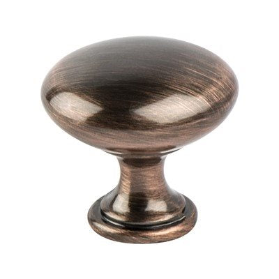 Berenson Euro Moderno Knob - Brushed Antique Copper