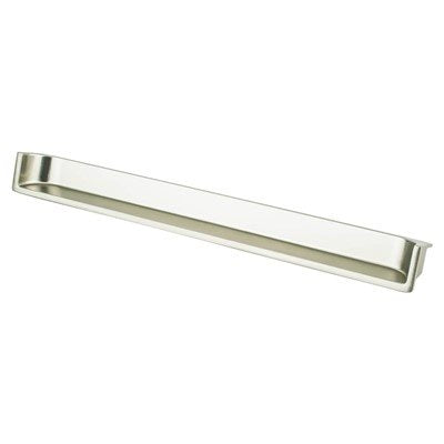 Berenson Recess Recessed Pull - 128mm (5-1/16 in) - Satin Nickel