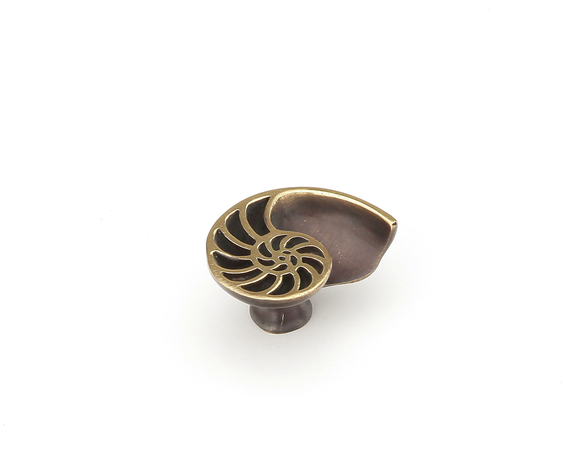 Schaub Nature Sea Shell Knob Dark Bronze Left Hand