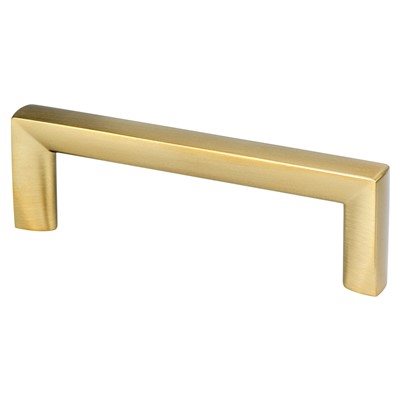 Berenson Metro Pull - 96mm (3-25/32 in) - Modern Brushed Gold