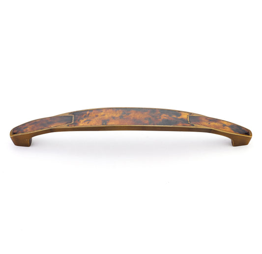 Schaub Tiger Penshell Estate Dover Pull with Tiger Penshell Inlay 8" 8" cc