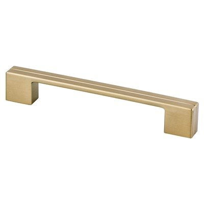 Berenson Skyline Pull - 160mm (6-5/16 in) - Modern Brushed Gold