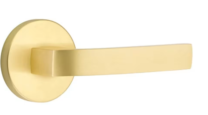 Breslin Lever Disk Satin Brass