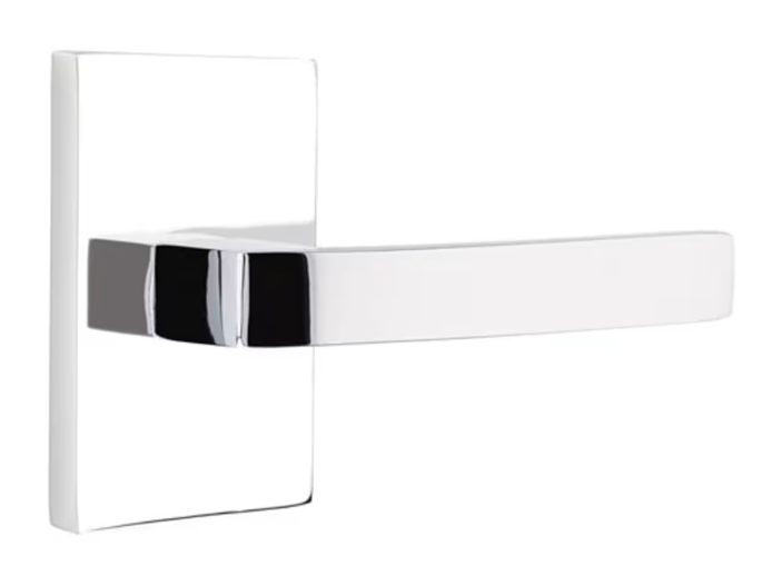 Breslin Lever Modern Rectangular Polished Chrome