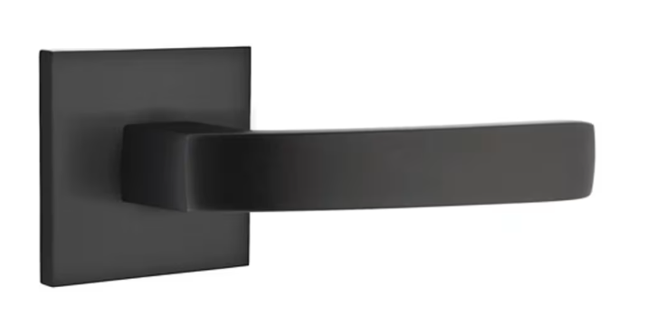 Breslin Lever Square Flat Black
