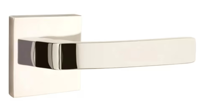 Breslin Lever Square Polished Nickel Lifetime