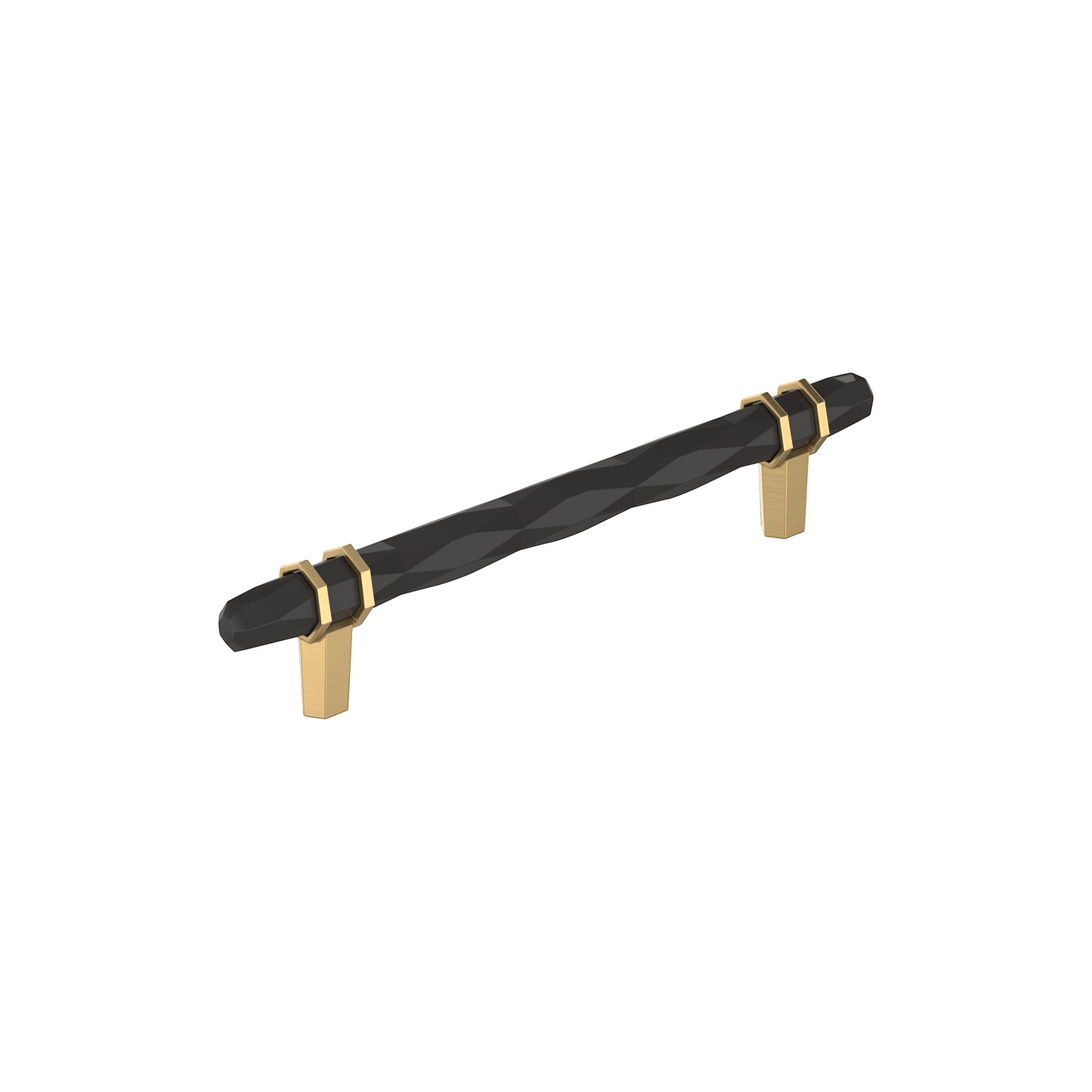 Amerock London Pull - 6-5/16 inch (160mm) CTC - Black Bronze/Champagne Bronze