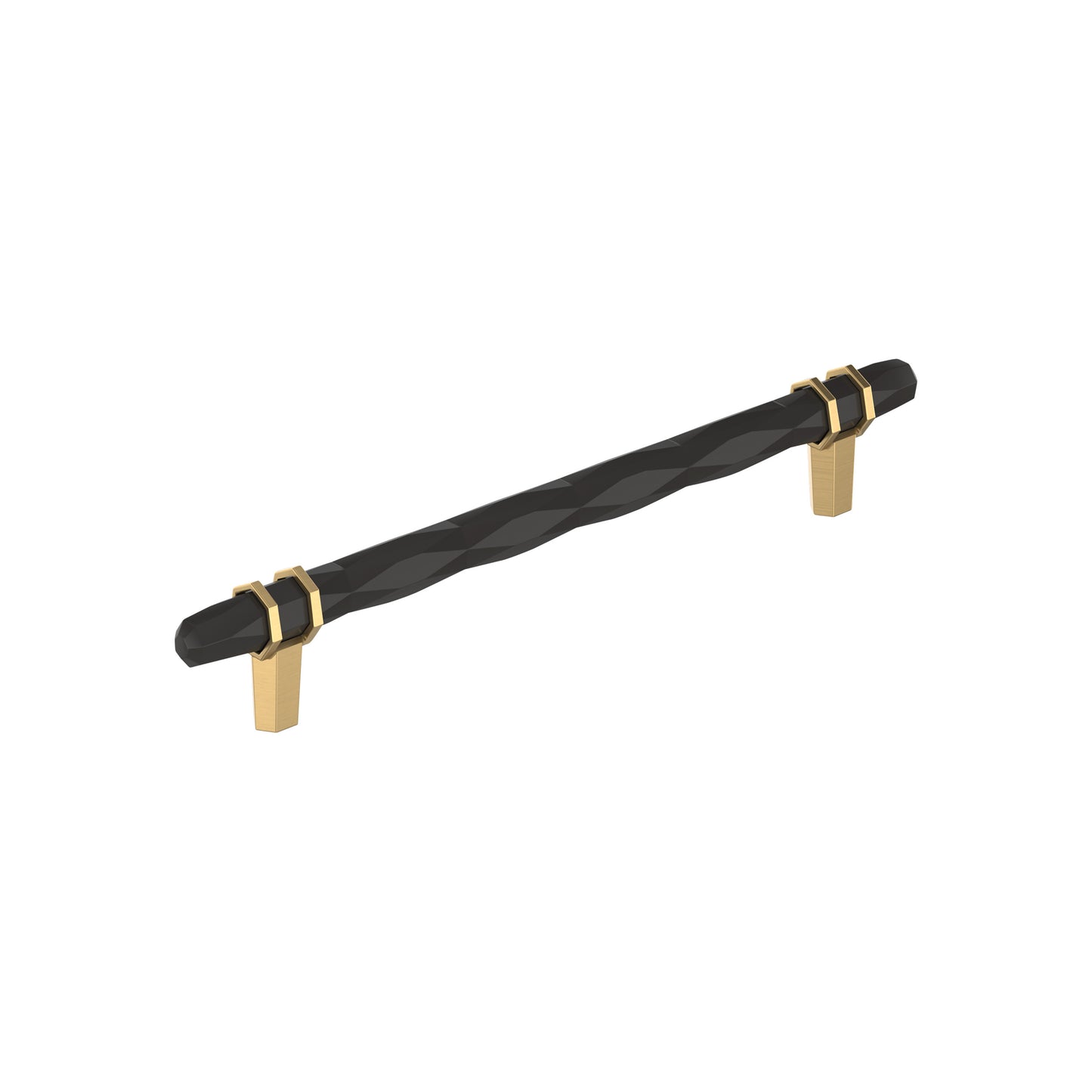 Amerock London Pull - 8 inch (203mm) CTC - Black Bronze/Champagne Bronze