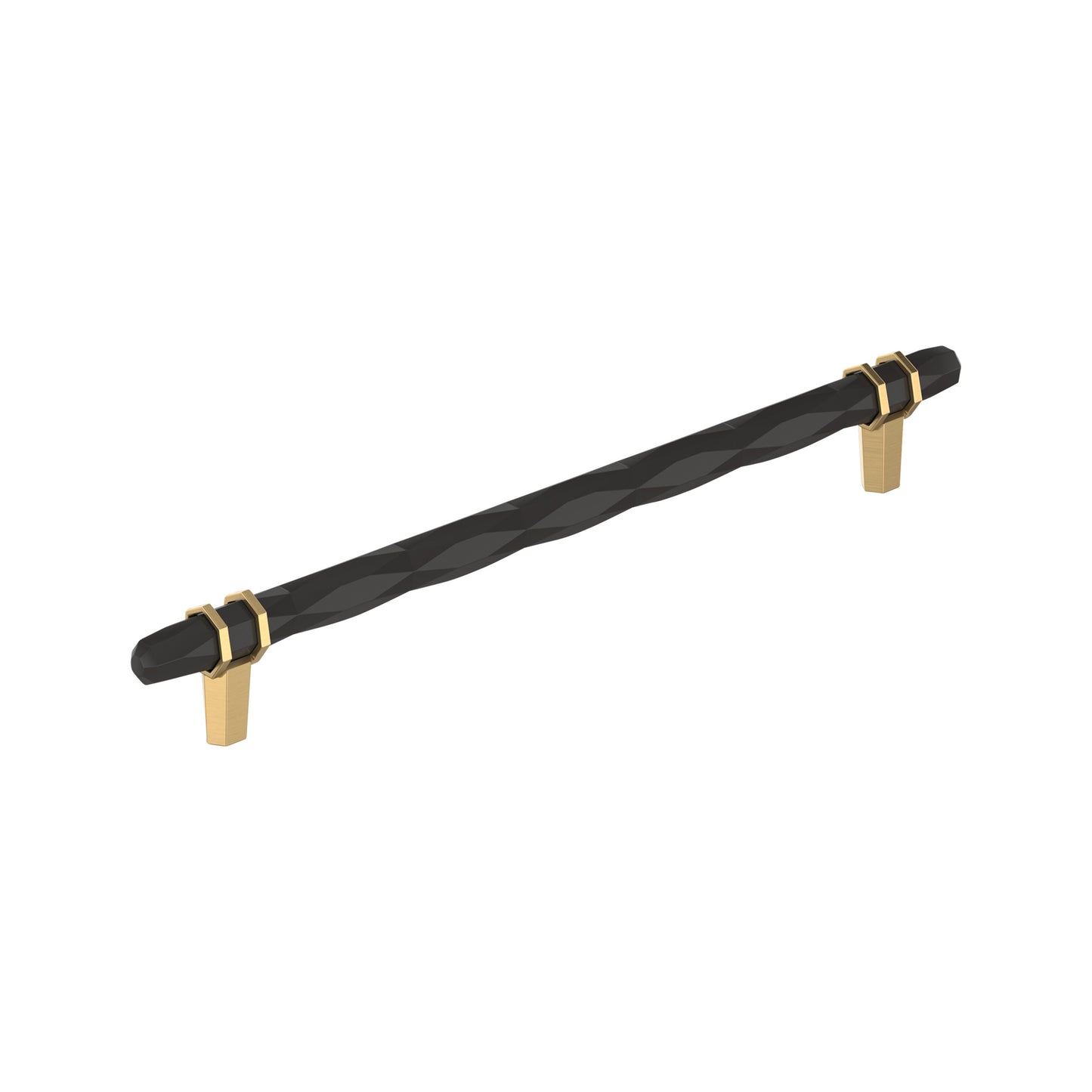Amerock London Pull - 10-1/16 inch (256mm) CTC - Black Bronze/Champagne Bronze