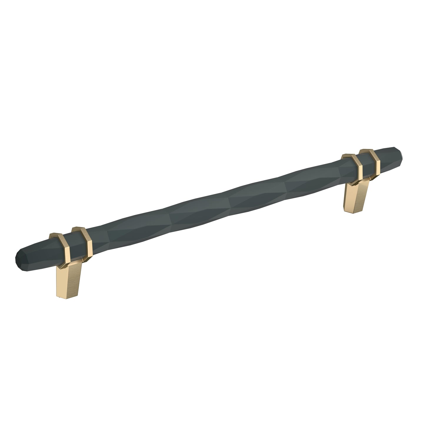 Amerock London Pull - 8 inch (203mm) CTC - Black Bronze/Golden Champagne