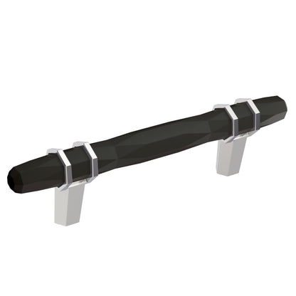 Amerock London Cabinet Pull - Black Bronze/Polished Chrome
