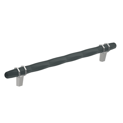 Amerock London Cabinet Pull - Black Bronze/Polished Chrome