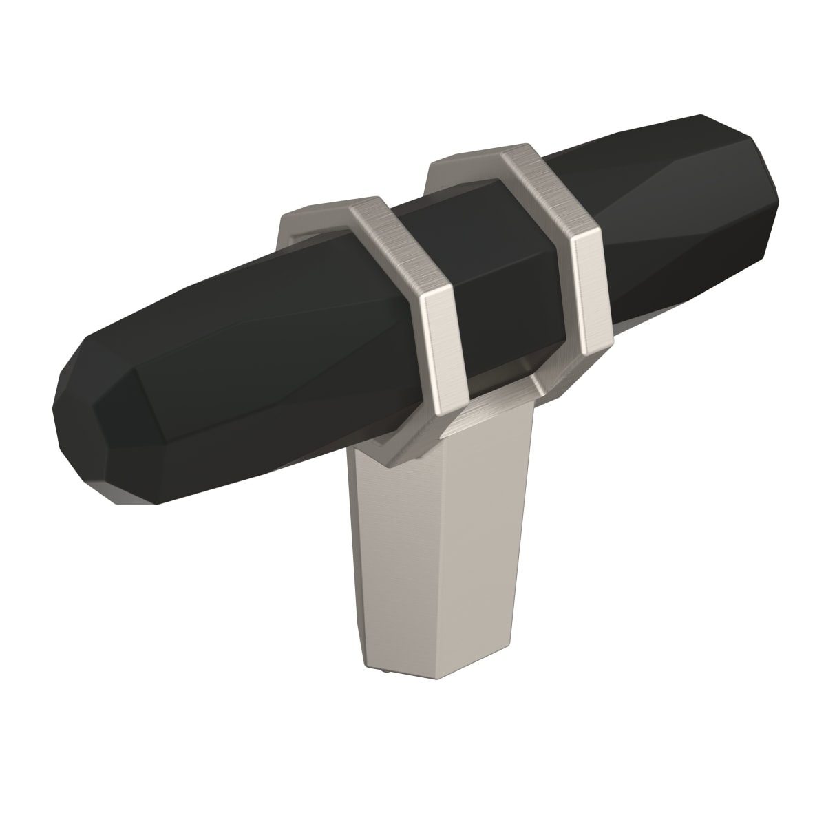 Amerock London Cabinet Knob - Black Bronze/Satin Nickel