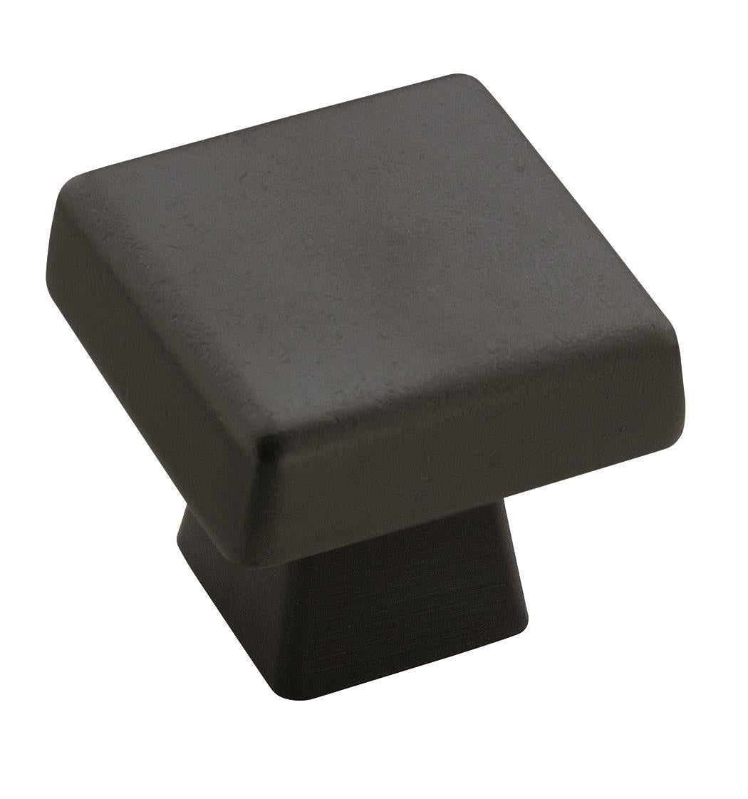 Amerock Blackrock Knob - 1-3/16 inch (30mm) Length - Black Bronze