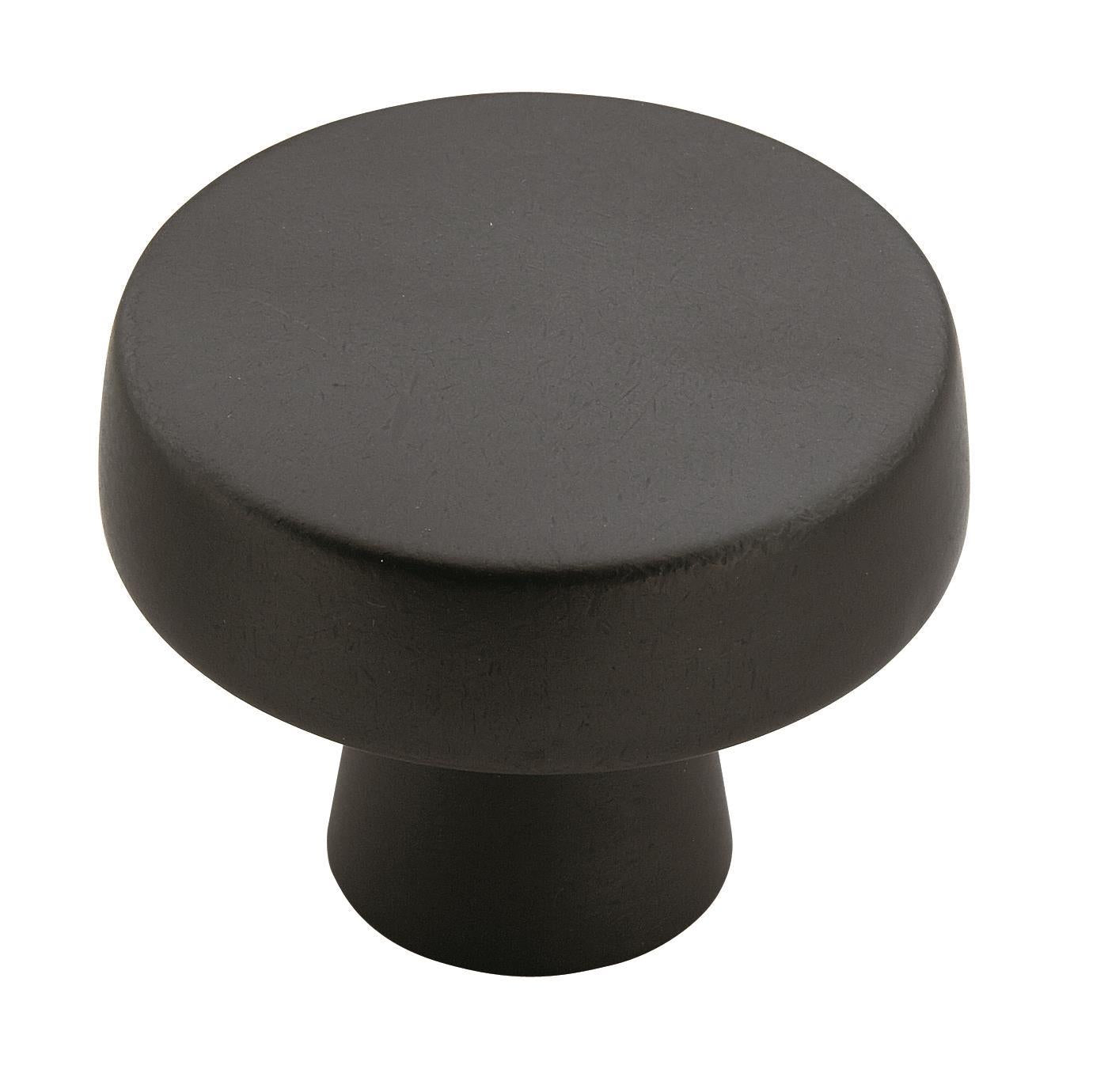 Amerock Blackrock Knob - 1-5/8 inch (41mm) Diameter - Black Bronze