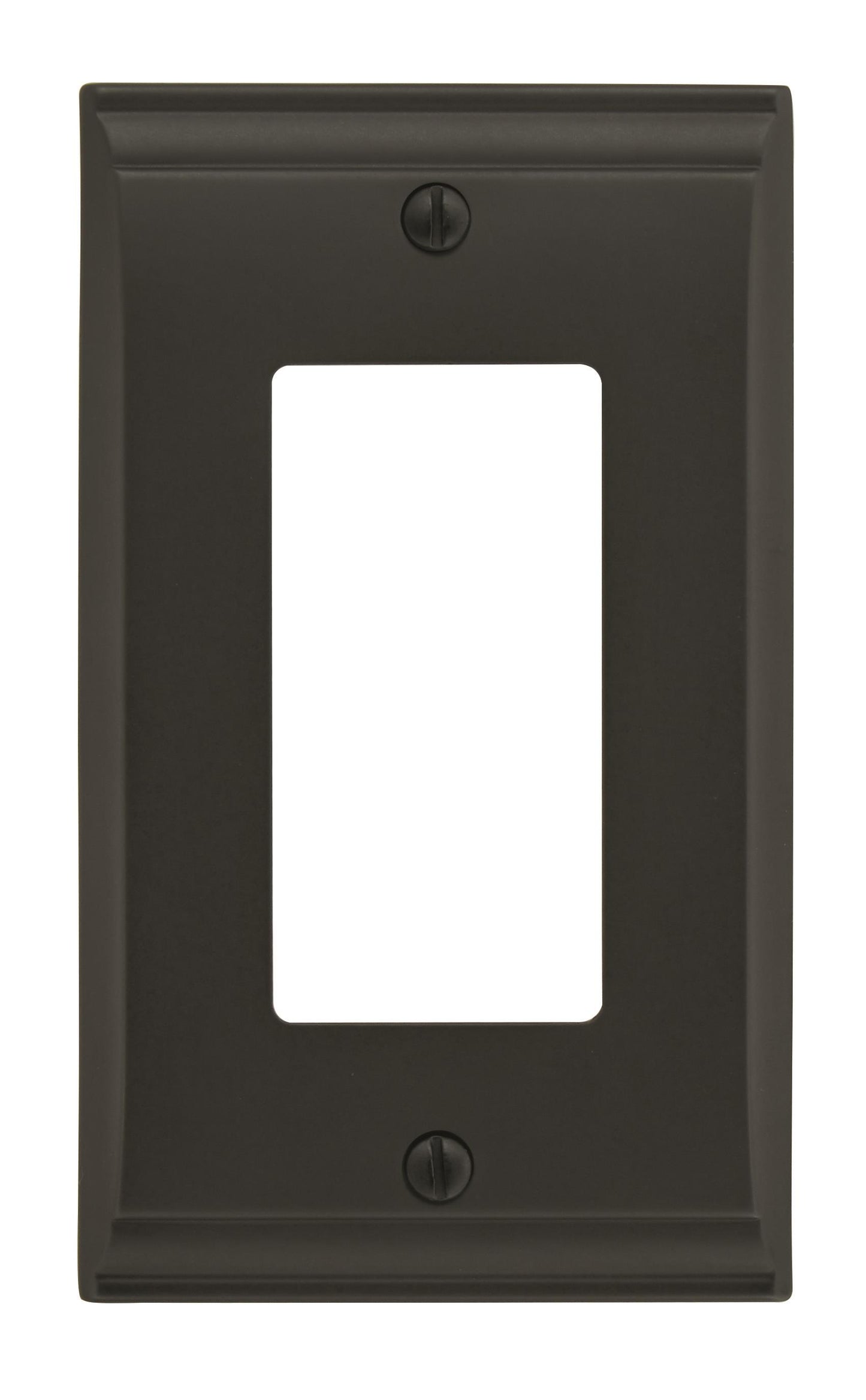 Amerock Candler Wall Plate - 1 Rocker - Black Bronze