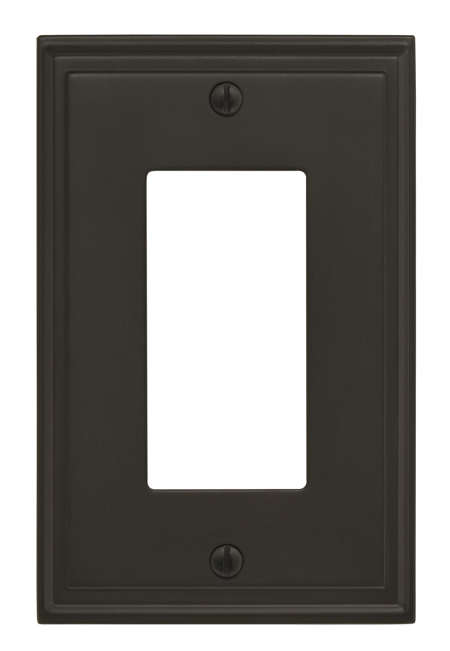 Amerock Mulholland Wall Plate - 1 Rocker - Black Bronze