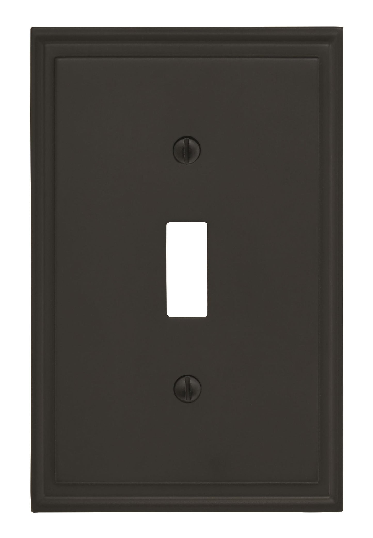 Amerock Mulholland Wall Plate - 1 Toggle - Black Bronze