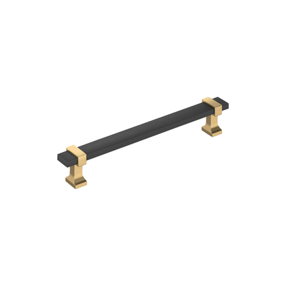 Amerock Overton Cabinet Pull - Brushed Matte Black/Champagne Bronze