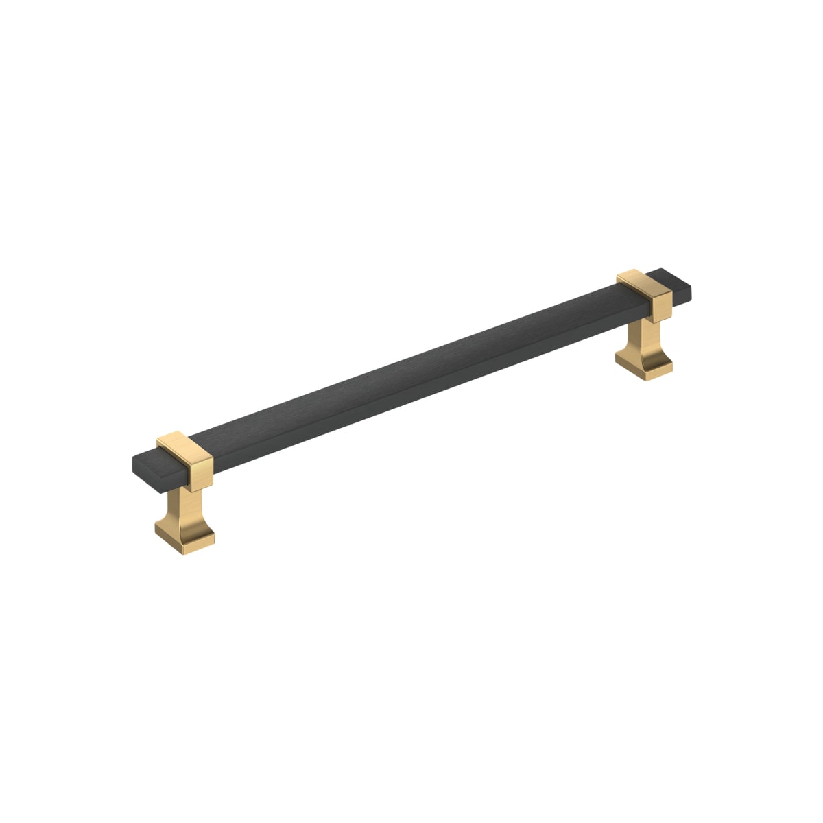 Amerock Overton Cabinet Pull - Brushed Matte Black/Champagne Bronze