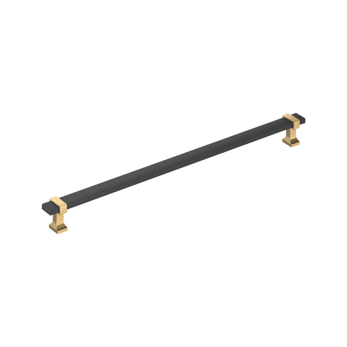 Amerock Overton Cabinet Pull - Brushed Matte Black/Champagne Bronze