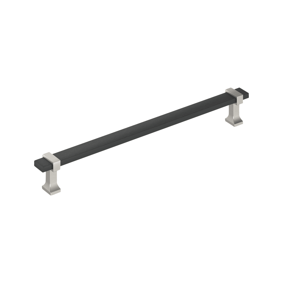 Amerock Overton Cabinet Pull - Brushed Matte Black/Satin Nickel