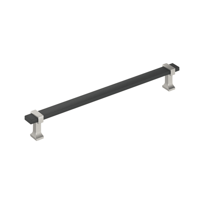 Amerock Overton Cabinet Pull - Brushed Matte Black/Satin Nickel