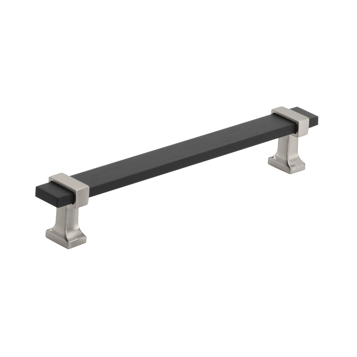 Amerock Overton Cabinet Pull - Brushed Matte Black/Satin Nickel