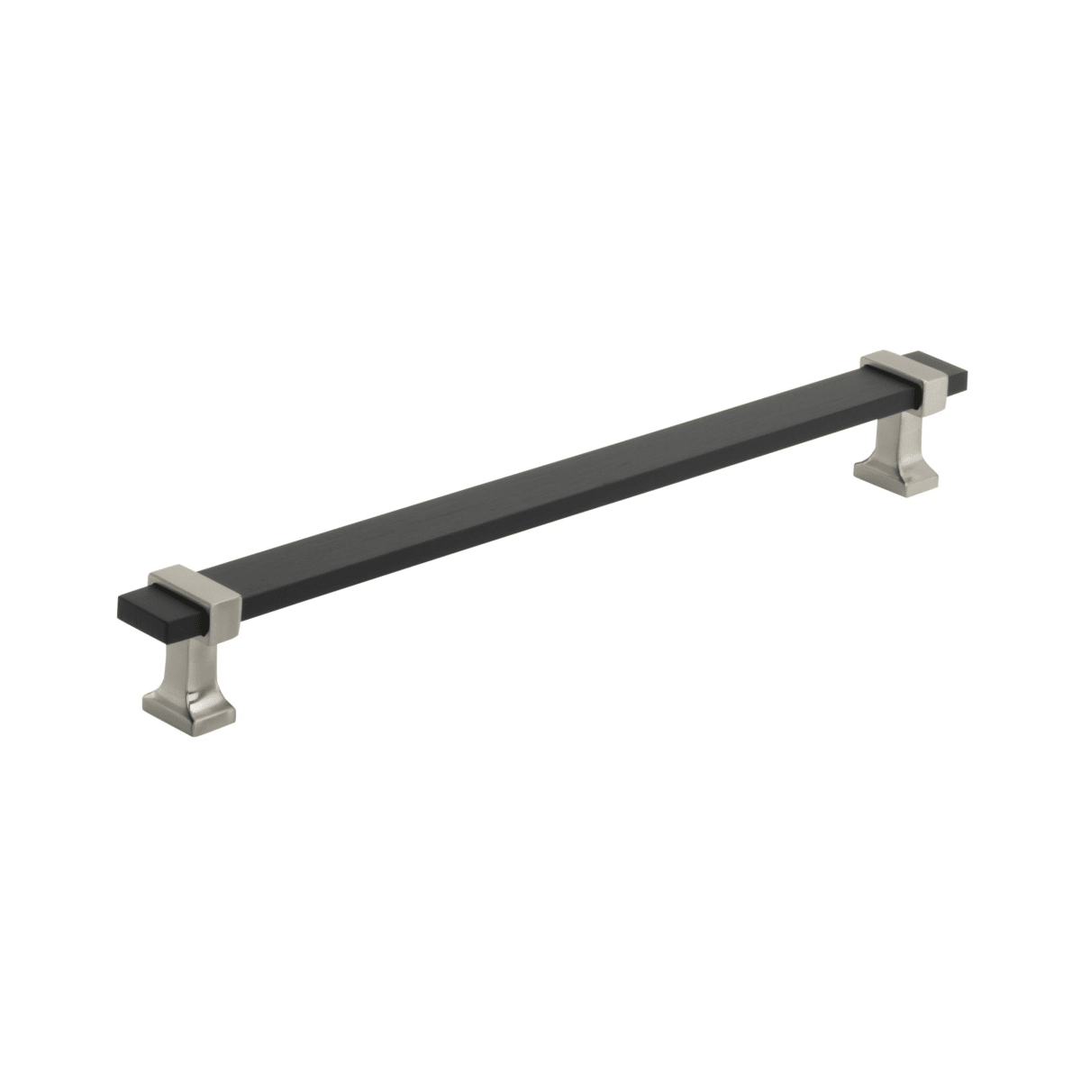 Amerock Overton Cabinet Pull - Brushed Matte Black/Satin Nickel