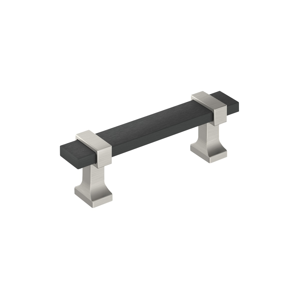 Amerock Overton Cabinet Pull - Brushed Matte Black/Satin Nickel