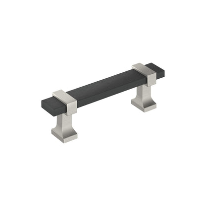 Amerock Overton Cabinet Pull - Brushed Matte Black/Satin Nickel