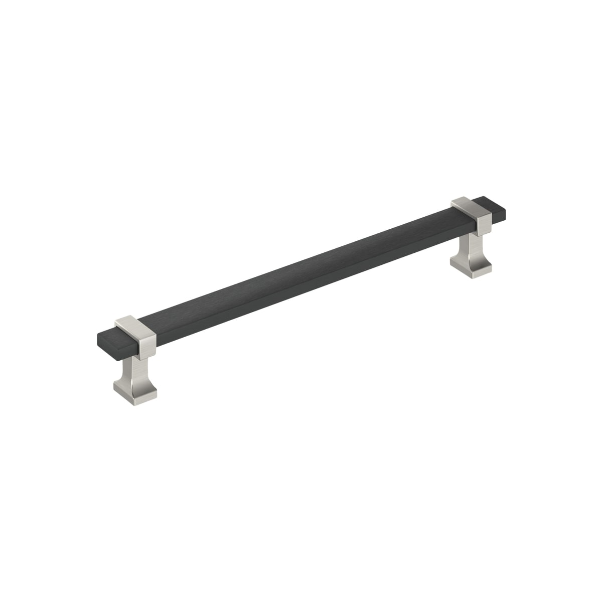 Amerock Overton Cabinet Pull - Brushed Matte Black/Satin Nickel