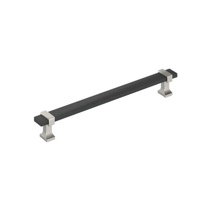 Amerock Overton Cabinet Pull - Brushed Matte Black/Satin Nickel