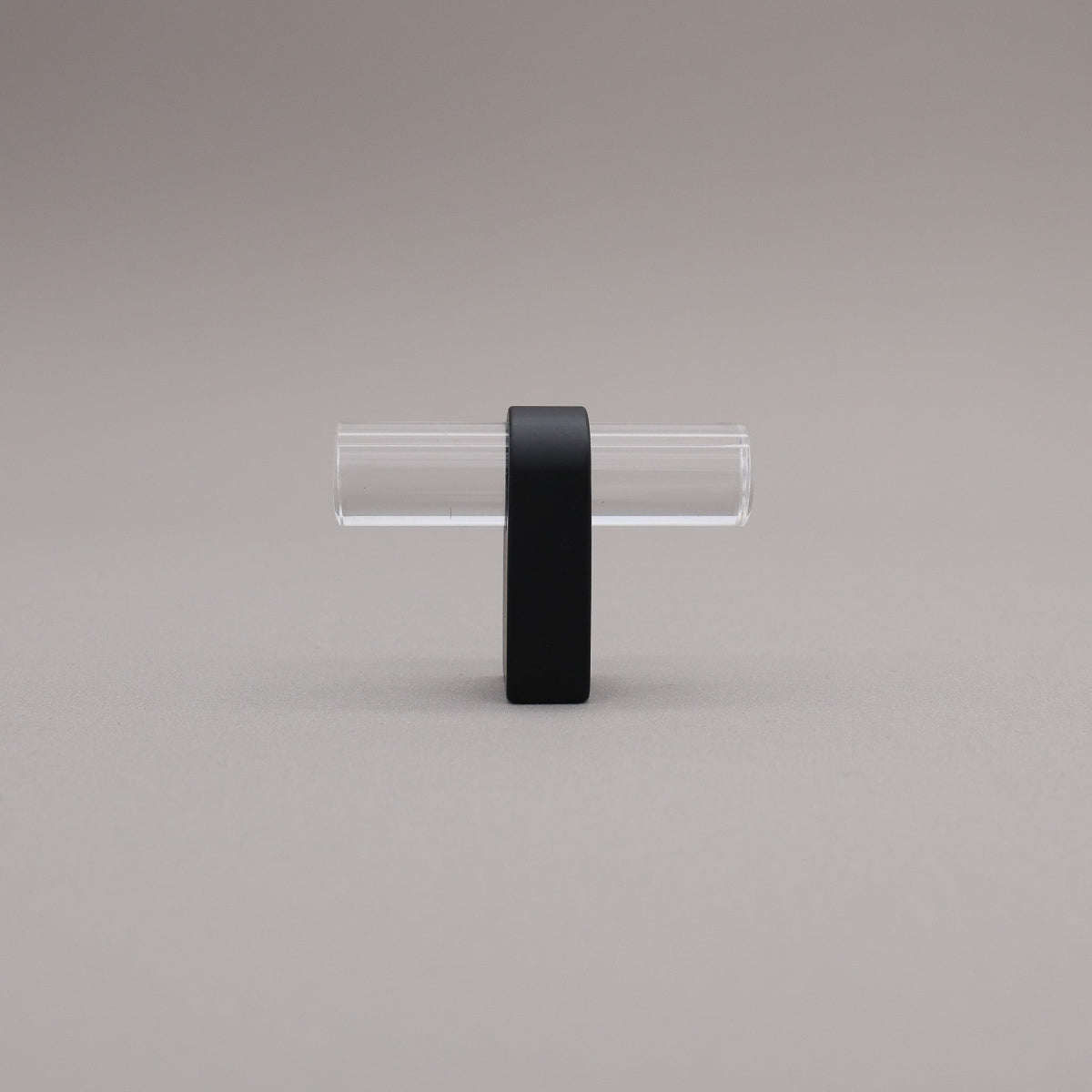 Hapny Clarity Acrylic Cabinet Knob - Clear / Matte Black