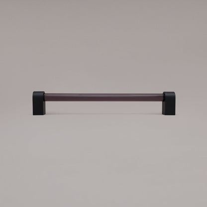 Hapny Clarity Acrylic Cabinet Pull - 12 in (304.8mm) (Appliance Pull) - Smoke / Matte Black