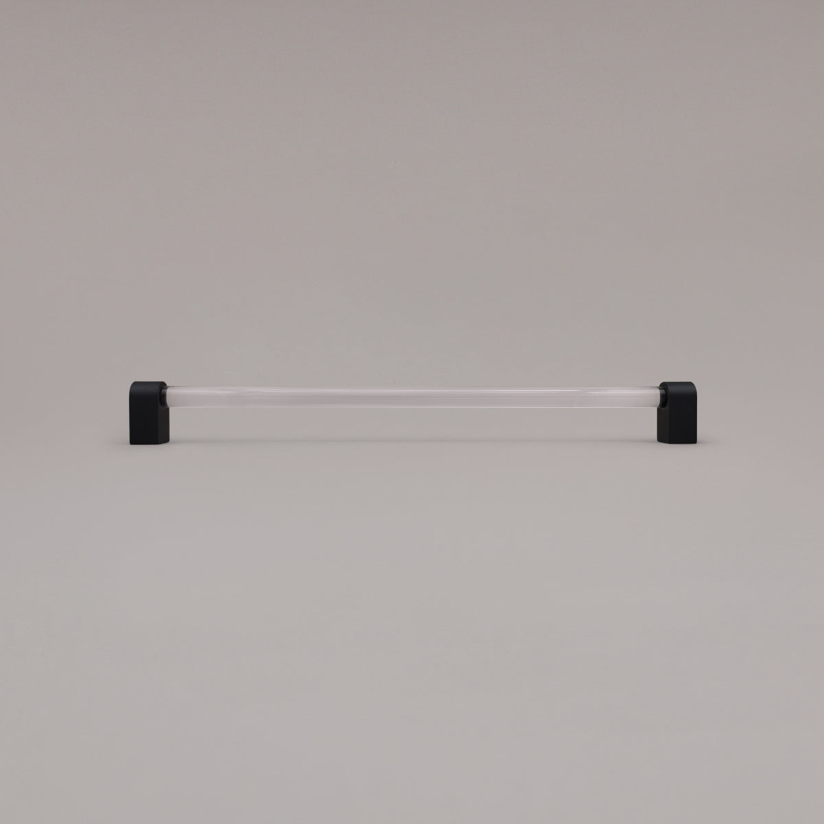Hapny Clarity Acrylic Cabinet Pull - 18 in (457.2mm) (Appliance Pull) - Clear / Matte Black
