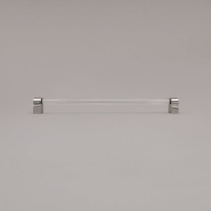 Hapny Clarity Acrylic Cabinet Pull - 18 in (457.2mm) (Appliance Pull) - Clear / Polished Nickel