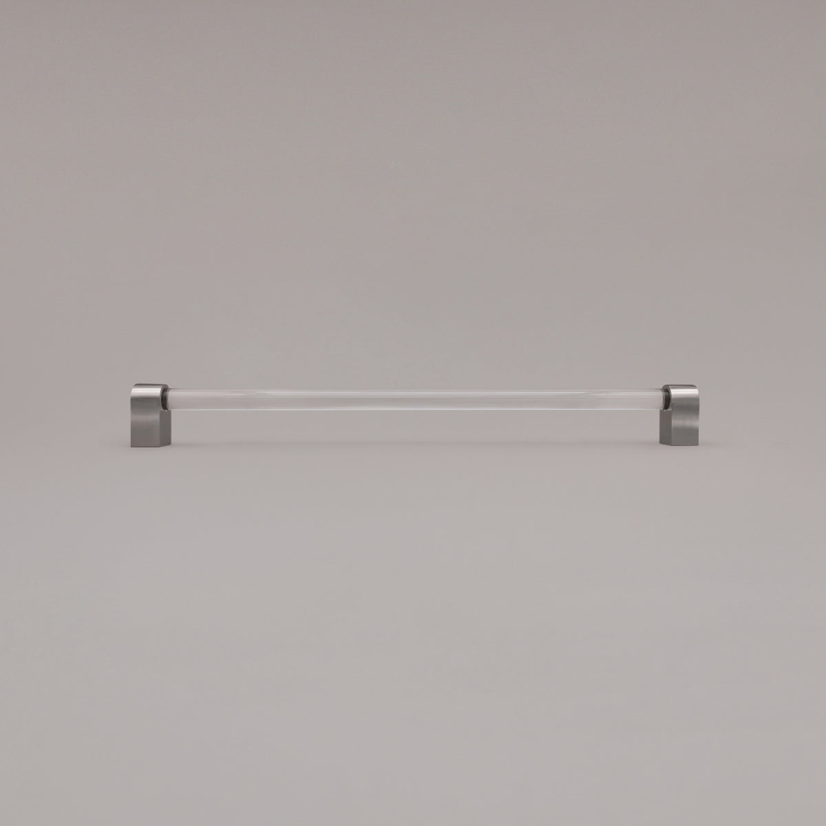 Hapny Clarity Acrylic Cabinet Pull - 18 in (457.2mm) (Appliance Pull) - Clear / Satin Nickel
