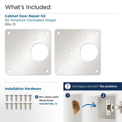 Amerock Hinge Repair Hinge Repair Plate