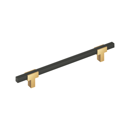 Amerock Urbanite Cabinet Pull - Champagne Bronze/Matte Black